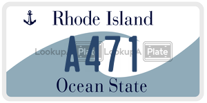 A471  license plate in RI