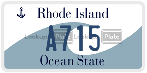 A715  license plate in RI