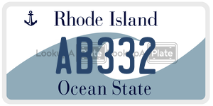 AB332  license plate in RI