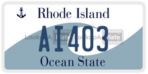 AI403 license plate in Rhode Island