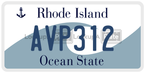 AVP312  license plate in RI
