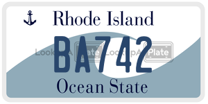 BA742 license plate in Rhode Island