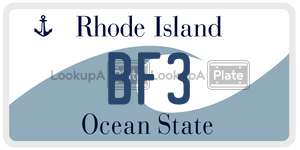 BF3  license plate in RI