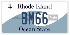 BM66  license plate in RI