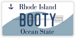 BOOTY license plate in Rhode Island