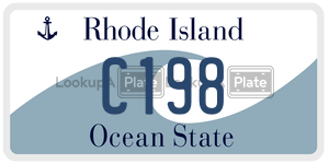 C198  license plate in RI
