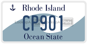 CP901  license plate in RI
