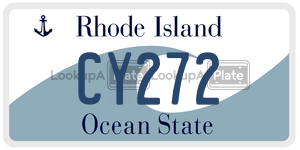 CY272  license plate in RI