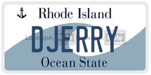 DJERRY  license plate in RI