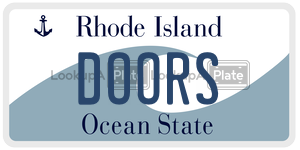 DOORS  license plate in RI