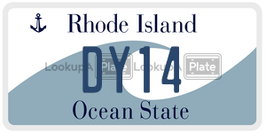 DY14 license plate in Rhode Island