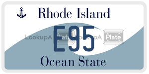 E95  license plate in RI