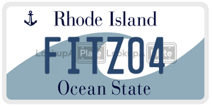 FITZ04  license plate in RI