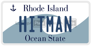 HITMAN license plate in Rhode Island