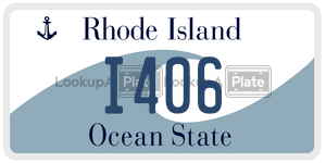 I406 license plate in Rhode Island
