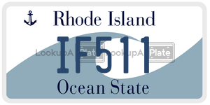IF511  license plate in RI