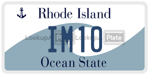 IM10  license plate in RI