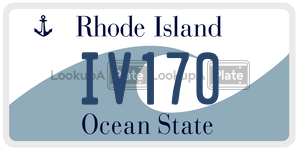 IV170 license plate in Rhode Island