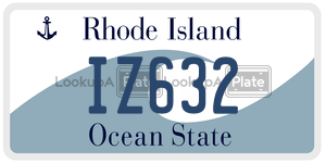 IZ632  license plate in RI