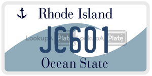 JC601 license plate in Rhode Island