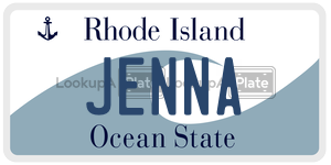JENNA  license plate in RI
