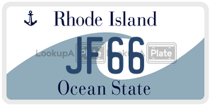 JF66  license plate in RI