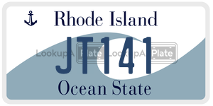 JT141 license plate in Rhode Island