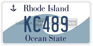 KC489  license plate in RI