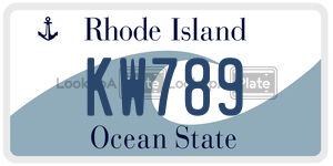 KW789 license plate in Rhode Island