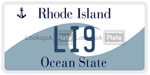 LI9 license plate in Rhode Island