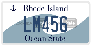 LM456 license plate in Rhode Island