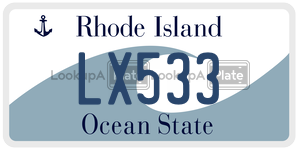 LX533 license plate in Rhode Island