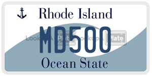 MD500  license plate in RI