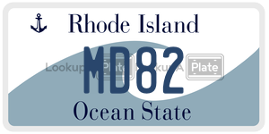 MD82  license plate in RI