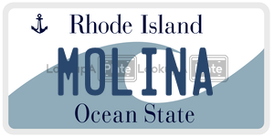 MOLINA  license plate in RI