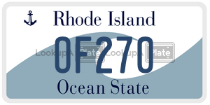 OF270  license plate in RI