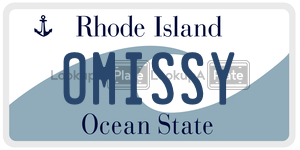 OMISSY license plate in Rhode Island