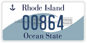 OO864 license plate in Rhode Island
