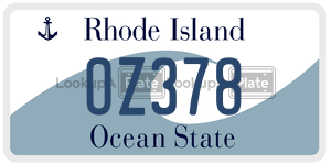OZ378 license plate in Rhode Island