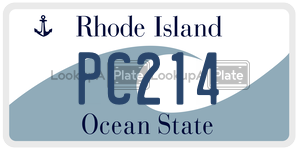 PC214 license plate in Rhode Island