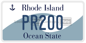 PR200  license plate in RI