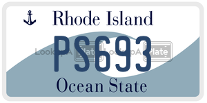 PS693  license plate in RI