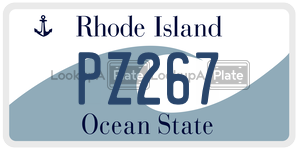 PZ267  license plate in RI