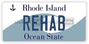 REHAB  license plate in RI