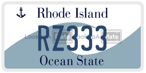 RZ333 license plate in Rhode Island