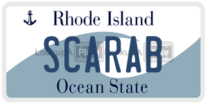 SCARAB  license plate in RI