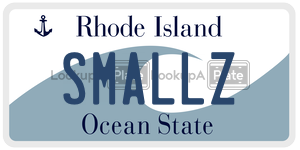 SMALLZ license plate in Rhode Island