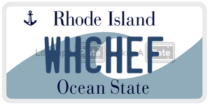 WHCHEF license plate in Rhode Island