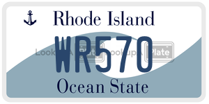 WR570 license plate in Rhode Island