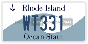 WT331 license plate in Rhode Island